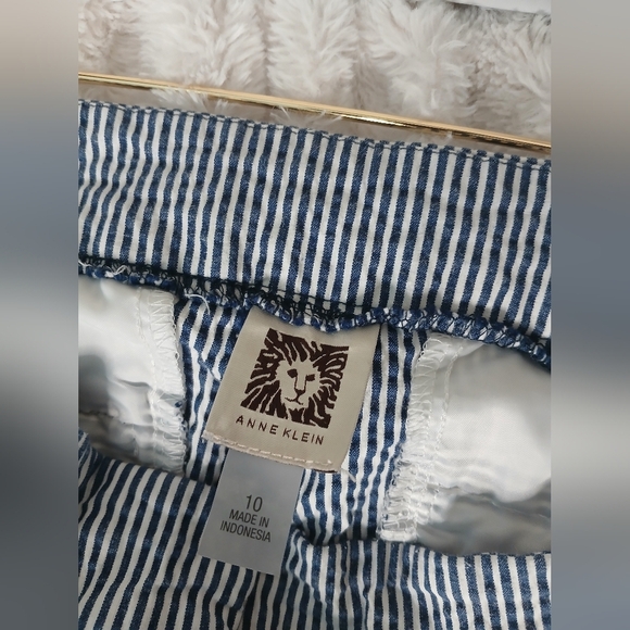 Anne Klein Blue and White Chinos - Picture 7 of 7